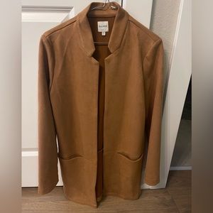 Boutique brown suede coat